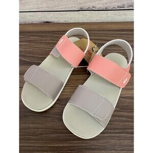 NWT Girls See Kai Run Taupe Pink Jaylen Sandals - Size 12